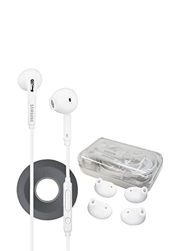 Samsung EO-EG920LW 3.5mm Jack Universal Headset for Galaxy S6,S7,S8,S9,+,Edge,Note4,5,8 (Headset Gray Yoyo Winder)