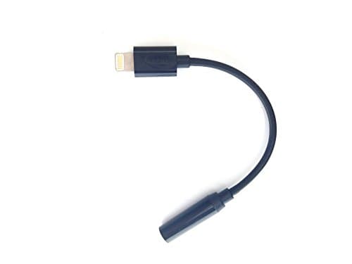 iPhone 7/7 Plus Lightning to 3.5mm Female Headphone Jack Adapter AUX, Female Audio Jack Headphone Cable Earbud Adapter Black