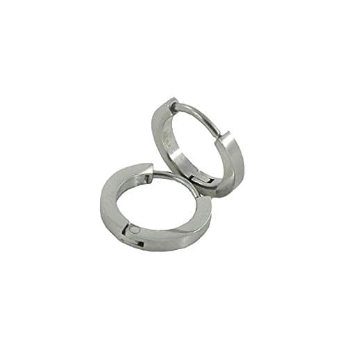Stainless Steel Thin Huggie Hoop Earrings