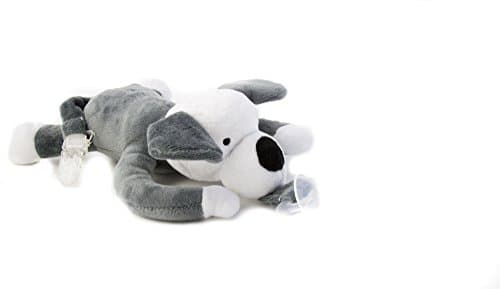 Paci-Dog - Pacifier Holder (Plush Toy Use with Multiple Brand Name Pacifiers)