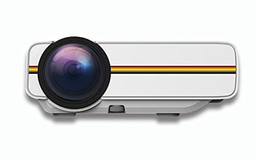 Mini 130 LED Projector Low-noise LCD Multimedia Home Theater Support USB/AV/SD/HDMI/VGA for Video, Movie,Child Video Games,Movie Night,Family Videos,Pictures and Entertainment by Aurosport