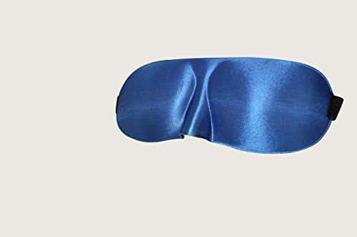Sleeping Eye Mask, Blind Fold/Nose Slope Design with Multi-color option/ Lightweight and ultra Soft for Men,women and children/ comfortable in all positions (Blue)