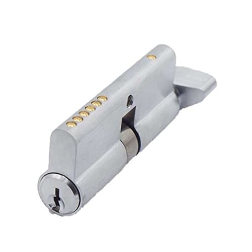 Profile Cylinder – Single Sided – Thumb Turn – Satin Chrome – SC1 Keyway (70mm)