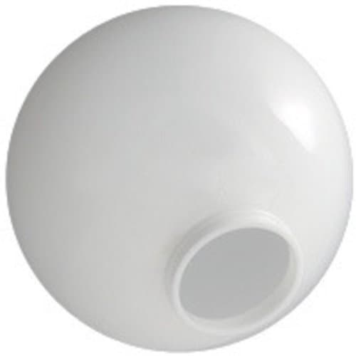 10 in. White Acrylic Globe - 4 in. Extruded Neck Opening - American PLAS-10NW by American Made Plastics