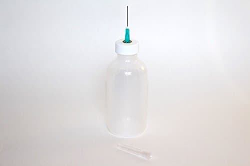 Gaunt Industries HYPO-254 - Epoxy & Cement Applicator - Precision Acrylic Adhesive Dispenser - 4 Ounce Clear Plastic Bottle with 23 Gauge Blunt tip- Weld-on Applicator