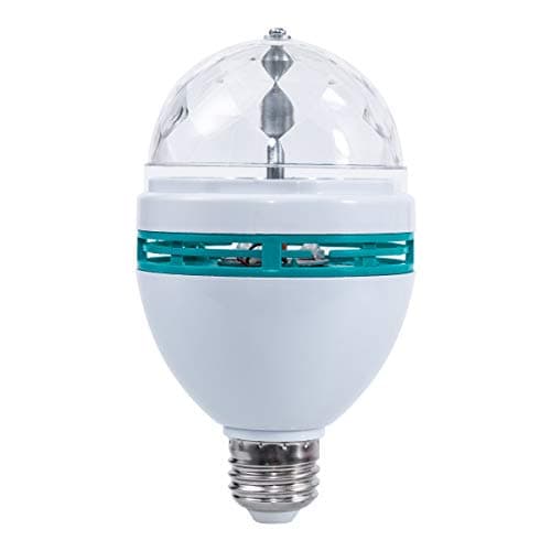 Disco Light Rotating Ball Party Light Bulb, Rotating Lamp Led Strobe Bulb Stage Light Party Lights Disco Ball Dj Bulb for Birthday Party, Club, Bar, E26, 3W
