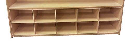 ABC Company Cubby Inserts, Natural Wood Tone, 10 Cubby Inserts