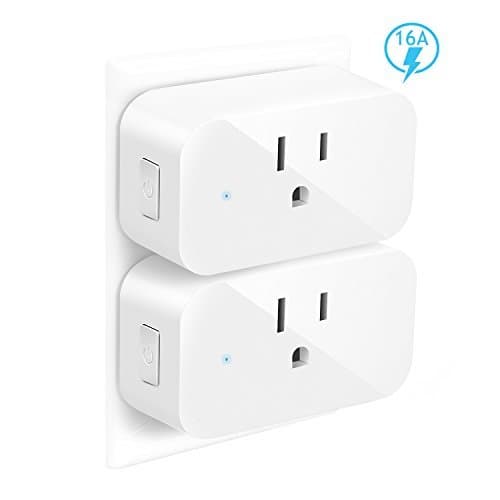 YTE SWA5 Smart Plug, Wifi Outlet Compatible with Alexa Mini Socket with Timer Function, No Hub Required, 16A(2 pack)