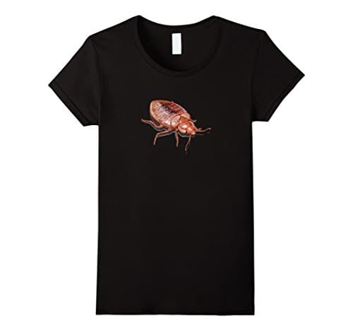 Women's Ugly Disgusting Bedbug on a Tee Shirt  Medium Black
