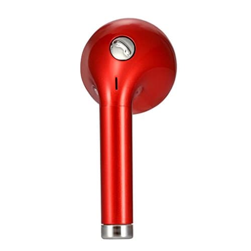 DIKEWANG Newest Chic Mini Bluetooth 4.1 Wireless Headset Earbud Headphone Earphone for iPhone 7 6 6s (Red)