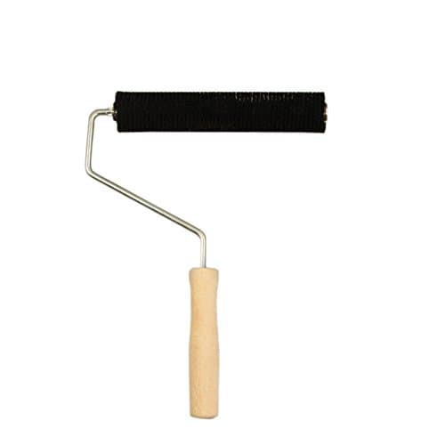 Bristle roller 2X8"fiberglass laminating roller bubble roller for resin black handle Laminating bristle Roller for composite