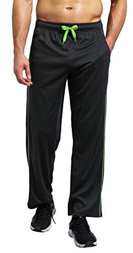 Mens Sweatpants with Pockets Quick Dry Workout Pants Open Bottom Athletic Pants