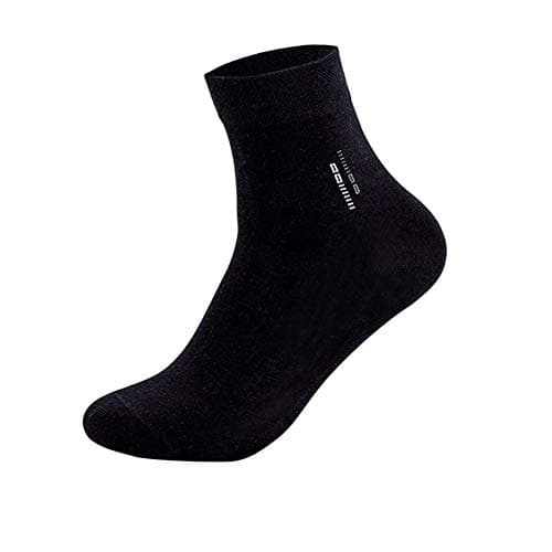 Nice Men Business Socks Plain Solid Anti-slid Formal Stockings Durable