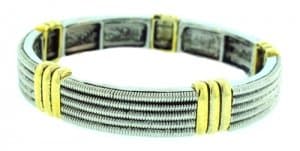 Two-Tone Stretch Bracelet