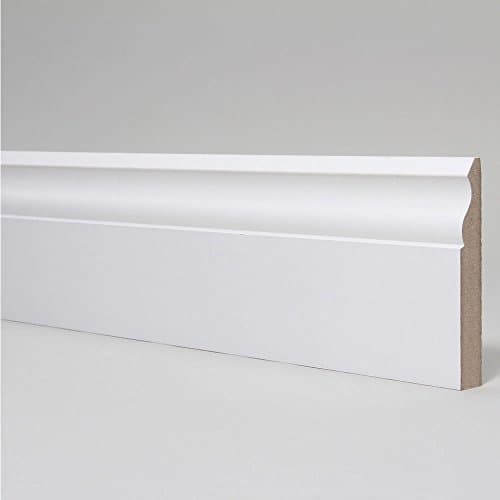 White Pre-Primed MDF Architrave Board - Ogee Design 10 pack (44m pack length) = 10 x 68mm x 18mm x 4400mm Boards. *FREE DELIVERY* to UK Mainland Addresses.