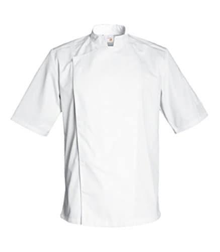 Firenze Short Sleeve Culinary Chef Jacket with Mandarin Collar by Clement Design