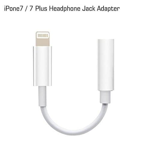 7 Lightning Adapter, Headphone Adapter to 3.5mm earbuds Jack Adapter Earphone for Apple 7 and 7 Plus Lightning Connection Converter