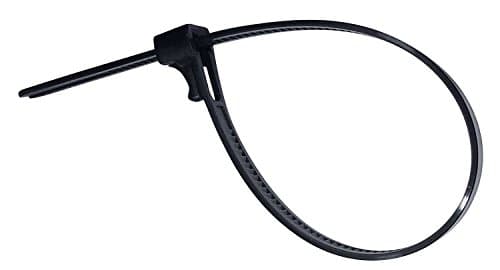 AP Industrial Reusable Releasable Adjustable Nylon Cable Zip Ties (10 Inch, Black)