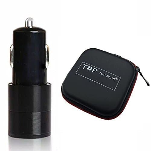 Car Charger,TOP PLUS 2.4A/24W 2 Smart Port Car Charger for iPhone 6S Plus 6 Plus 6 5SE 5S 5 5C 4S, Samsung Galaxy S7 S6 Edge Plus Note 5 4 S5 Tab S, LG G5 G4, HTC,Nexus 5X 6P, iPads Portable