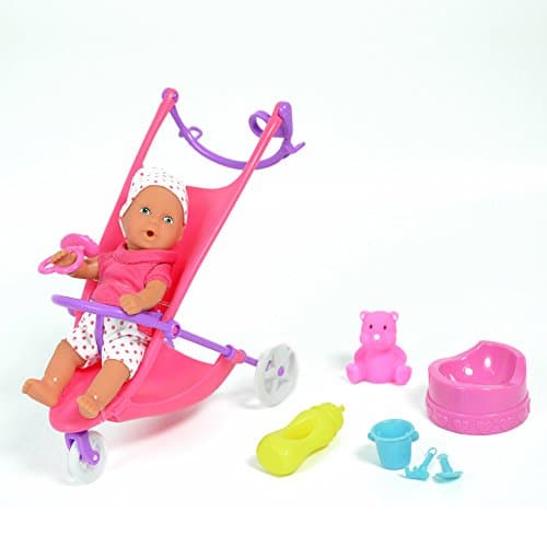 Lil Baby Potty Time Doll Set with Buggy