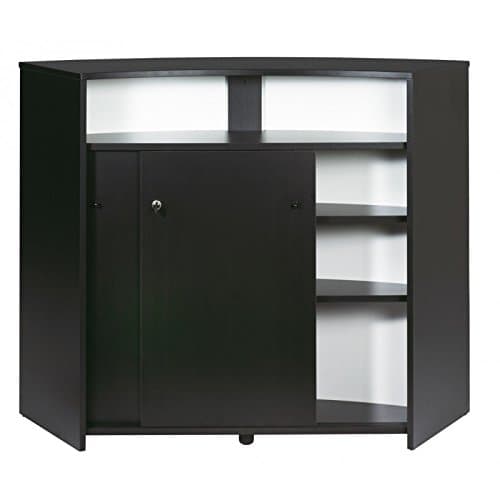 Simmob Home Bar Cabinet 2 Black Doors – Black