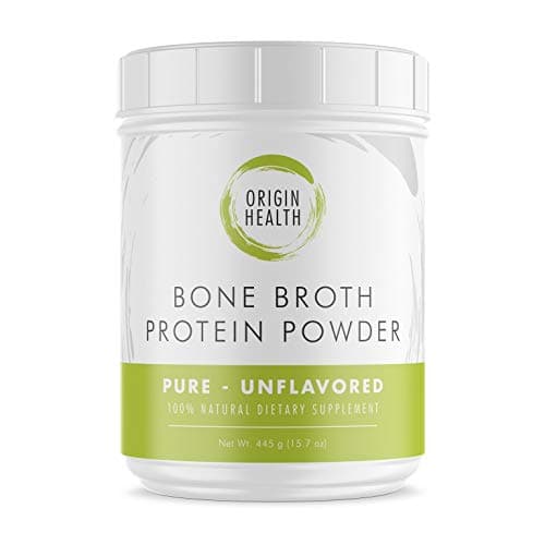 Bone Broth Protein Powder *30% Better Value* Collagen Peptides Unflavored - Premium Natural Grass Fed, Keto & Paleo Friendly Nutrition, Non-GMO, Gluten Free - Supports Joints & Gut Health - 15.7oz