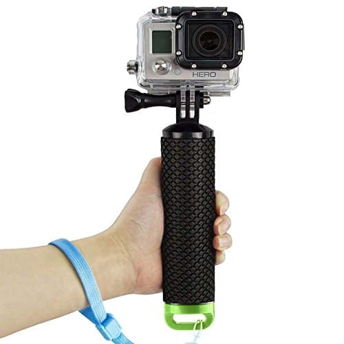 FIRMGE Waterproof Floating Hand Grip, Floating Stick, Floating Pole, Floating Camera, for GoPro Hero5,Black,Session,Hero4,Silver,Session,Hero LCD,3+,3/2/1, and SJ4000/5000/6000/7000 -Green