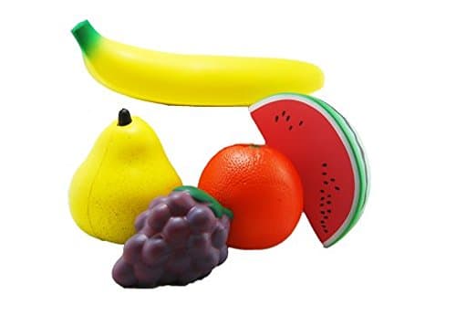Fruit Basket Bundle - 5 Different Fruits Stress Toys