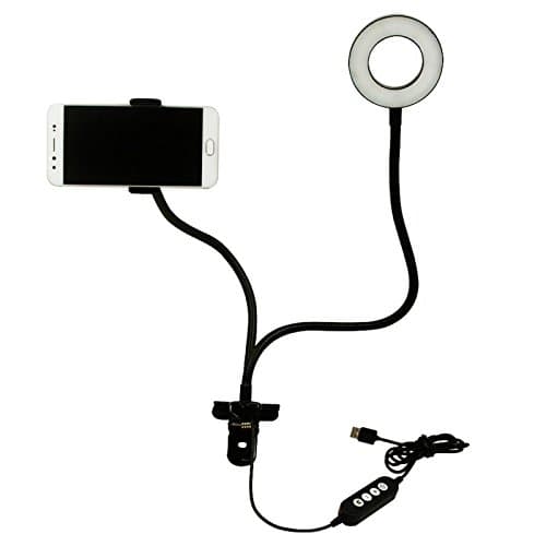 Selfie Ring Light with Clip Cell Phone Holder for Live Stream, Youtube,Facebook
