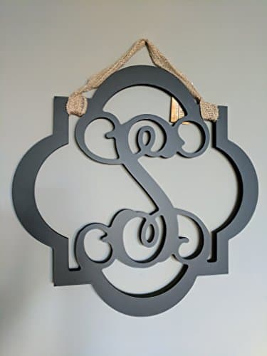 Greens Mill Wooden Vine Font Initials (S, Black)