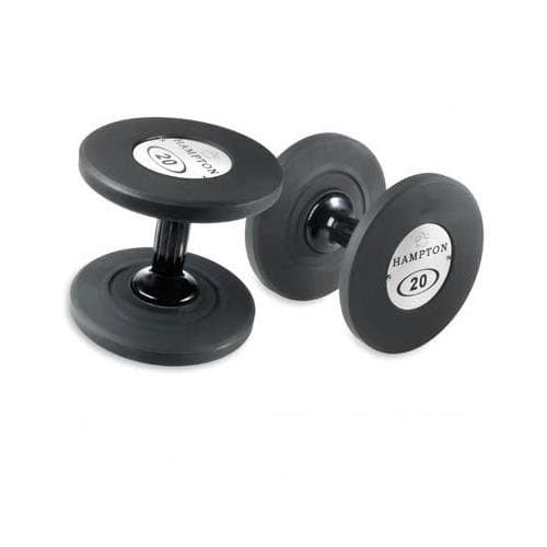 Hampton Gel-Grip Urethane Dumbbell, Black - Pairs