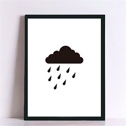Thrain£¨TM£ Cotill Dark Clouds Raindrop Canvas Painting Wall Art Canvas Art Print Poster Wall Pictures For Cuadros Decoracion No Frame