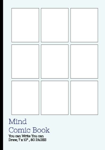 Blank Comic Book Panelbook : 9 Panal ,7x10 Inch 80 page 40 Sheet: Drawing Cartoon and Sketch Paperback – September 2, 2016