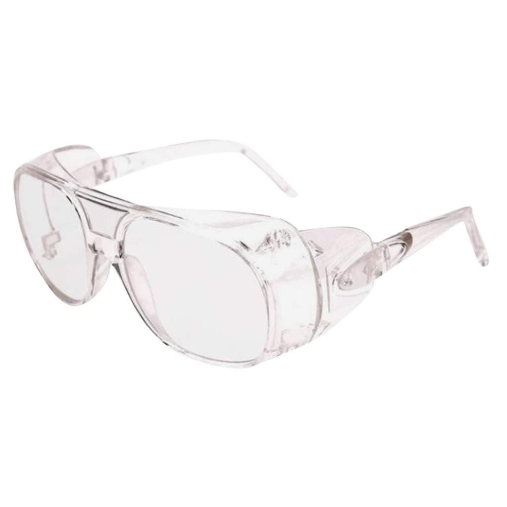 Safety Goggles Clear Eye Protective Goggles Dust Proof Windproof Anti-Impact Anti-Fog Anti-Spatter Glasses White