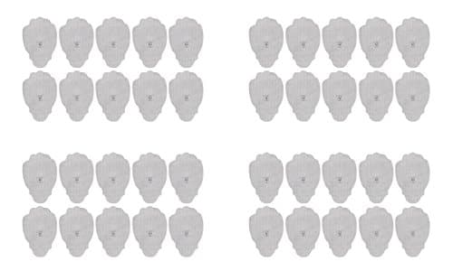 Electrodes - Premium Quality Large Snap On Pads for TENS Unit & Pulse Massagers (20 sets)