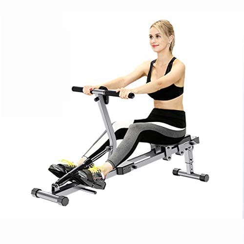 Lhlbgdz Indoor Foldable Rowing Machine With 12 Adjustable Resistance Home Gym Rowe Workout Fitness Equipment