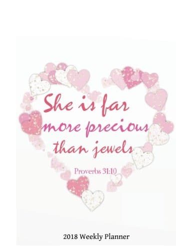 2018 Weekly Planner: 8.5" x 11" Monthly Daily Planner Calendar Schedule Organizer Christian Quote Bible Verse Theme Volume 6 (Weekly Monthly Planner Calendar 2018-2019 Journal Series) Paperback – Large Print, 12 Oct 2017