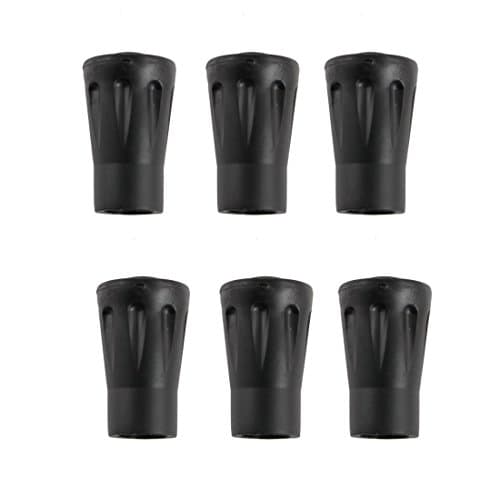 Extra Hiking Pole Tips - Pack of 6 - Fits Most Standard Hiking Trekking Walking Poles