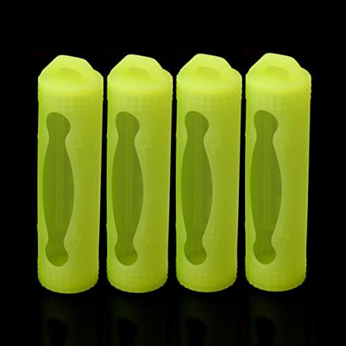 Egocyber Protective Silicone Case for 18650 Battery (4-pack) (Yellow)