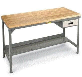 Little Giant Products - Div. O, Adjustable Height Workbench With Drawer, Ahdraw-3072, Size: 30 X 72, Overall Height: 28 3/4" To 42 3/4"(Adjustable In 2" Increments), Weight: 224 #, Wsj2-3072-Ah-Dr