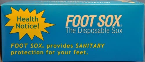 Foot Sox Original Sanitary Disposable Try on Socks