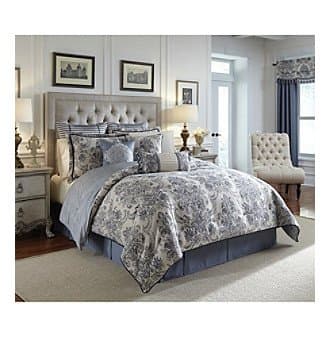 Croscill Classics Amelia 4-pc. Comforter Set, Shades of Blue on Natural