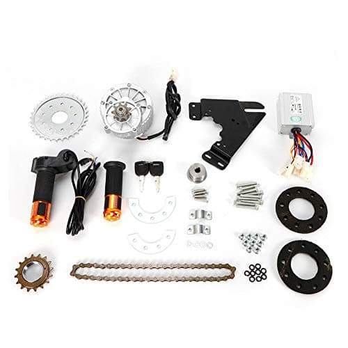 US DELIVER Electric Conversion 450W 36V Twist Kit for Common Bike Left Chain Drive Custom-Electric Bicycle