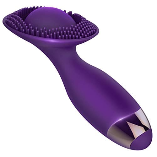 Lip Licking, 10 Frequency Cli toris Stimulator Thrilling Tongue Brush Vibr at ing for Women Adult Toys for Woman with an English Instruction (Purple)