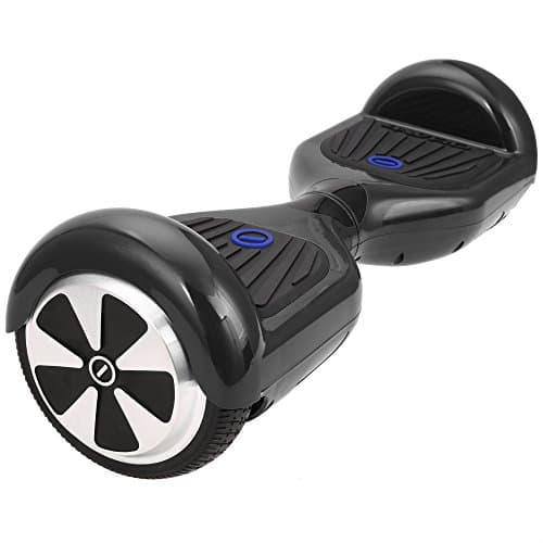 IOCHIC SmartS Hoverboard Smart Self-balancing Two-wheel Electric Scooter with LED Light for Kids and Young Adults UL2272 (Black)