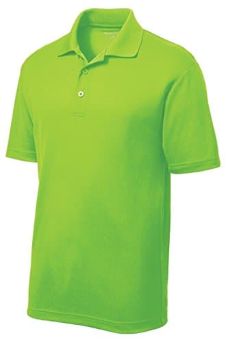 HIGH VISIBILITY POLYESTER POLO CASUAL SAFETY SHIRT (LARGE)