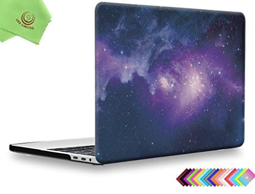UESWILL MacBook Pro 13 inch Case 2018 & 2017 & 2016 Release, A1989/A1706/A1708, Galaxy Pattern Hard Case Cover for Newest MacBook Pro 13 inch with/without Touch Bar Touch ID, Nebula/Purple