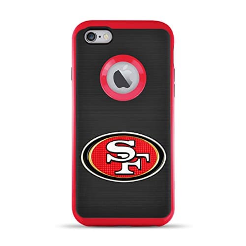 MIZCO SPORTS iPhone 8/7 Flex Licensed Case With 3D Steel Cut Logo - NFL San Francisco 49Ers
