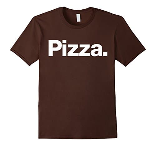Men's Pizza | Simple Typography Design 3XL Brown