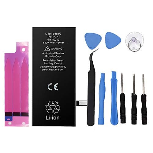 2900mAh Battery for iPhone 7 Plus 7plus Replacement with Complete Repair Tools Kit and Battery Sticker [Not for iPhone 7]